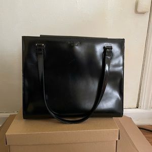 Vintage Black Kate Spade Leather Tote